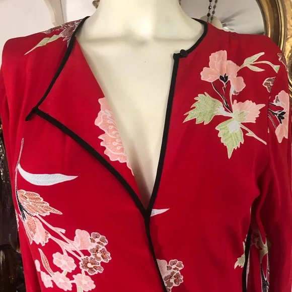 DIANE VON FURSTENBERG Red Everton-Print Silk Maxi Dress - Picture 10 of 13